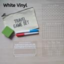  Reusable Travel Game Set for Kids | 4 Game Boards with Dry Erase Markers