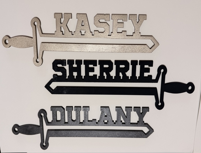 Custom Wood Sword Name Sign | Personalized Boys Room and Game Room Wall Decor | Laser Cut Name Plaque | Gift for Kids and Teens