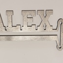 Gold Custom Wood Sword Name Sign | Personalized Boys Room and Game Room Wall Decor | Laser Cut Name Plaque | Gift for Kids and Teens