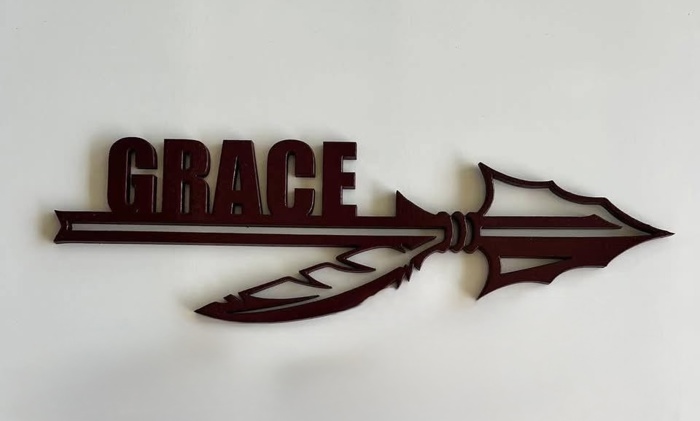 Custom Name Arrow Sign | Personalized Wood Wall Decor for Kids Room and Nursery | Laser Cut Name Sign | Birthday Gift