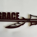 Burgundy Custom Name Arrow Sign | Personalized Wood Wall Decor for Kids Room and Nursery | Laser Cut Name Sign | Birthday Gift