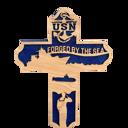  US Navy Wooden Cross | Forged by the Sea Laser Cut Military Wall Decor | Navy Veteran Gift | Sailor Retirement and Deployment Keepsake