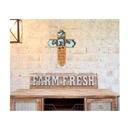  Wooden Beach Cross | Laser Cut Hand Painted Wall Decor | Coastal Home and Beach Wedding Gift | Faith Keepsake