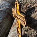  Wooden Dispatcher Cross | Laser Cut Hand Painted Wall Decor | 911 Dispatcher Appreciation Gift | Faith Keepsake