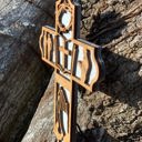  Wooden Faith Cross | Laser Cut Hand Painted Wall Decor | Christian, Pastor and Wedding Gift | Faith Keepsake