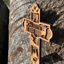 Wooden Hunter Cross | Laser Cut Hand Painted Wall Decor | Hunting and Outdoorsman Gift | Faith Keepsake