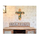  Wooden Mountain Cross | Laser Cut Hand Painted Wall Decor | Cabin, Lodge and Nature Lover Gift | Faith Keepsake