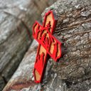  Wooden Nativity Scene Cross | Laser Cut Hand Painted Wall Decor | Christmas and Christian Faith Gift | Faith Keepsake