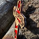  Wooden Nurse Cross | Laser Cut Hand Painted Wall Decor | RN, Nursing Graduation and Nurse Week Gift | Faith Keepsake