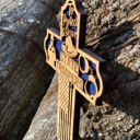  Wooden State Trooper Cross | Laser Cut Hand Painted Wall Decor | Law Enforcement and Trooper Gift | Faith Keepsake