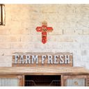  Wooden Coast Guard Cross | Laser Cut Hand Painted Wall Decor | USCG Veteran and Retirement Gift | Faith Keepsake