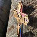  Wooden Women in the Military Cross | Laser Cut Hand Painted Wall Decor | Military Woman and Female Veteran Gift | Faith Keepsake
