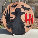 Clawed Nightmare DIY Halloween Door Hanger Kit 12 Inch | Paint Your Own Spooky Wood Sign | Family Craft Night | Halloween Party Activity