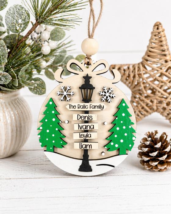 Custom Family Ornaments, Personalized Family Ornaments, Custom Grandkids Ornaments, Christmas Gift Ideas