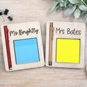  Sticky Note Holder, Post Note Holder for Teacher Appreciation Gift, Notes holder, Teacher Gift for Desk, Personalized Teacher Gift