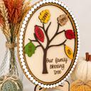 Personalized Family Blessing Tree Sign, Custom Family Name Tree, Thanksgiving Decor, Grandparent Gift, Family Tree Plaque, Fall Home Decor