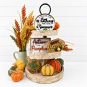  Fall Pumpkin Tier Tray Decor, Fall Decor, Fall Mini Signs, Autumn Decor, Autumn Tier Tray Decor, Tiered Tray Decor Set