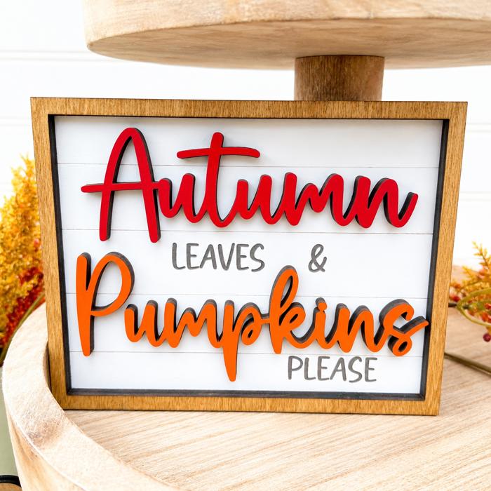Fall Pumpkin Tier Tray Decor, Fall Decor, Fall Mini Signs, Autumn Decor, Autumn Tier Tray Decor, Tiered Tray Decor Set