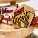  Fall Pumpkin Tier Tray Decor, Fall Decor, Fall Mini Signs, Autumn Decor, Autumn Tier Tray Decor, Tiered Tray Decor Set