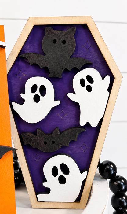 Halloween Tier Tray Decor, Halloween Decor, Witches Decor, Halloween Sign,Halloween Table Decor,Indoor Halloween Items,Mini Halloween Signs