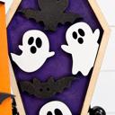  Halloween Tier Tray Decor, Halloween Decor, Witches Decor, Halloween Sign,Halloween Table Decor,Indoor Halloween Items,Mini Halloween Signs