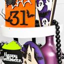  Halloween Tier Tray Decor, Halloween Decor, Witches Decor, Halloween Sign,Halloween Table Decor,Indoor Halloween Items,Mini Halloween Signs