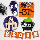  Halloween Tier Tray Decor, Halloween Decor, Witches Decor, Halloween Sign,Halloween Table Decor,Indoor Halloween Items,Mini Halloween Signs