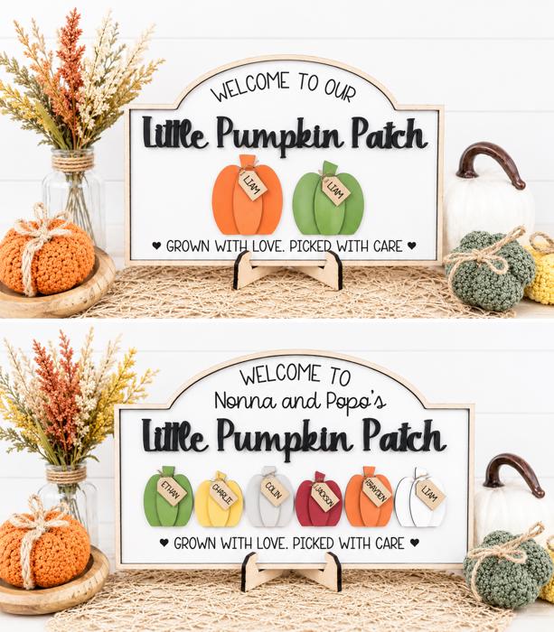 Personalized Pumpkin Patch Sign, Family Pumpkin Patch Sign, Welcome to Our Pumpkin Patch, Grandparents Fall Sign