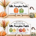  Personalized Pumpkin Patch Sign, Family Pumpkin Patch Sign, Welcome to Our Pumpkin Patch, Grandparents Fall Sign