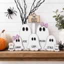  Personalized With Name Ghost Halloween Sign, Farmhouse Halloween Tier Tray Decor, Halloween Decorations, Ghost Family