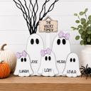  Personalized With Name Ghost Halloween Sign, Farmhouse Halloween Tier Tray Decor, Halloween Decorations, Ghost Family