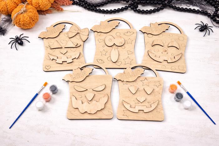 Personalized Halloween DIY Painting Kit, Personalized DIY Activity for Kids, Kids Ghost Painting Set, Kids Halloween Party Activity
