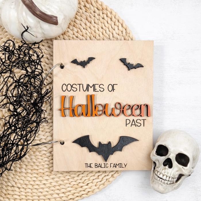 Personalized Halloween Costumes Of The Past Photo Album, Halloween Costumes Keepsake