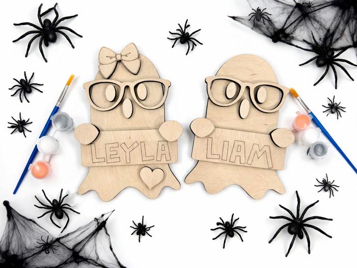Halloween DIY Painting Kit, Personalized DIY Activity for Kids, Kids Ghost Painting Set, Kids Halloween Party Activity