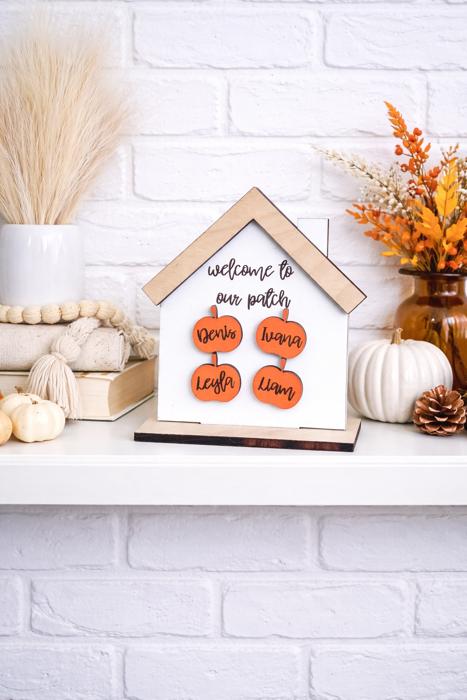Personalized Fall Pumpkin Patch House, Pumpkin Patch, Family Fall Decor, Pumpkin Sign