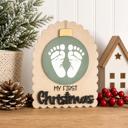  Wooden My First Christmas Day DIY Milestone,Baby Milestone Cards,My First Holiday,Expecting Mom Gift,Baby Shower Gift,Baby Photo Prop
