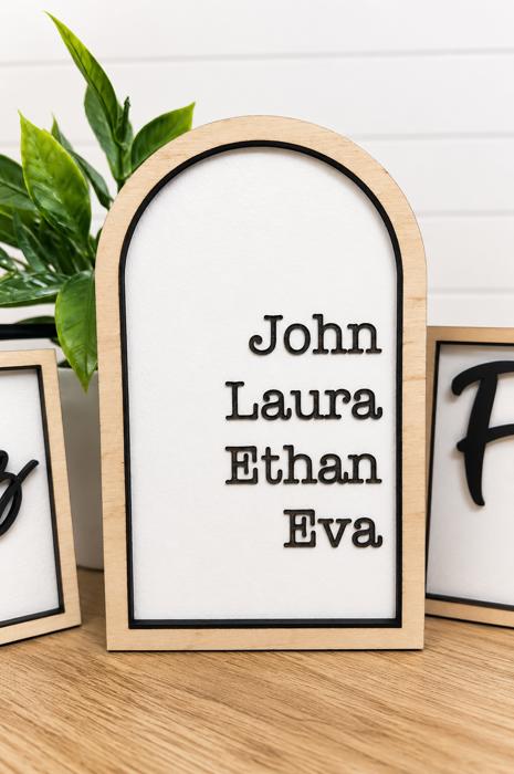 Neutral Family Themed Tiered Tray Decor,Family Tiered Tray Signs