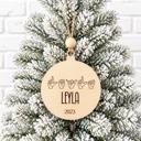  ASL Personalized Christmas Ornament, Personalized Ornament, Christmas Ornament, Sign Language Ornament, Christmas Tree Decor, Gift