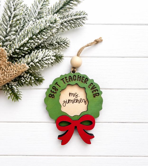 Personalized Teacher Ornament, Teacher Christmas Gift, Gift For Teacher