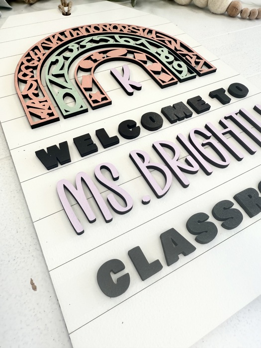 Personalized Classroom Door Hanger, Classroom Welcome Sign, Welcome Door Sign, Gift For Teacher, Classroom Door Decor, Teacher Gifts