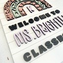  Personalized Classroom Door Hanger, Classroom Welcome Sign, Welcome Door Sign, Gift For Teacher, Classroom Door Decor, Teacher Gifts