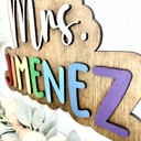 Personalized Teacher Door Hanger, Gift For Teacher, Classroom Door Hanger, Teacher Gifts, Teacher Name Sign, Teacher Appreciation Gifts