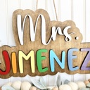  Personalized Teacher Door Hanger, Gift For Teacher, Classroom Door Hanger, Teacher Gifts, Teacher Name Sign, Teacher Appreciation Gifts