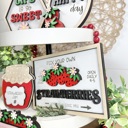  Strawberry Tiered Tray Decor, Strawberry Themed Signs, Summer Signs, Summer Tiered Tray Decor, Tiered Tray Decor,Summer Home Decor