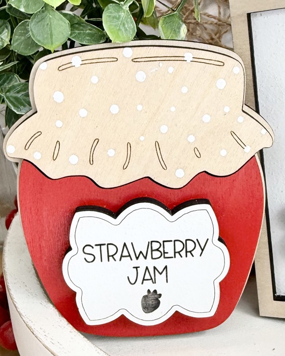 Strawberry Tiered Tray Decor, Strawberry Themed Signs, Summer Signs, Summer Tiered Tray Decor, Tiered Tray Decor,Summer Home Decor