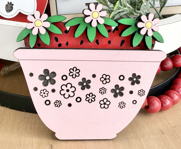 Strawberry Tiered Tray Decor, Strawberry Themed Signs, Summer Signs, Summer Tiered Tray Decor, Tiered Tray Decor,Summer Home Decor