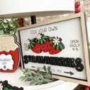  Strawberry Tiered Tray Decor, Strawberry Themed Signs, Summer Signs, Summer Tiered Tray Decor, Tiered Tray Decor,Summer Home Decor