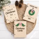  Personalized Christmas Card Holder,Christmas Card Keepsake, Christmas Card Saver, Cards of Christmas Past, Card Album, Christmas Card Holder