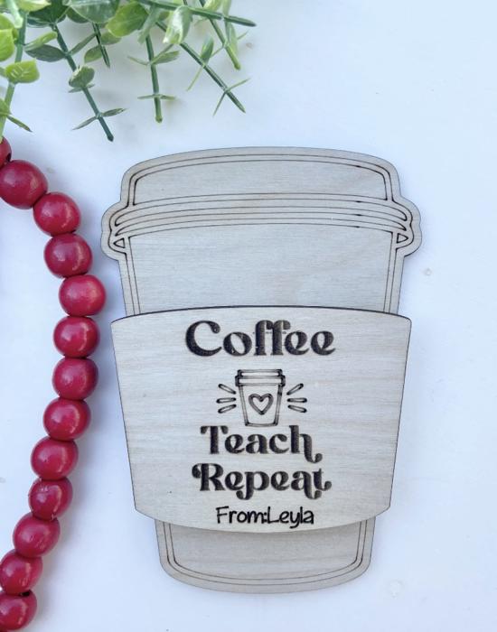 Teacher Appreciation Gift, End of Year Gift Idea, Teacher Gift Card Holder, Coffee Gift Card Holder, 1st Day of School, Last Day of School