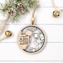  Baby Shaker Birth Stat Ornament, Baby Stat Ornament, Personalized Baby Ornament, Baby First Christmas Ornament,Customized Christmas Ornament